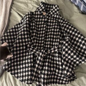 SOLD
NEW WITH TAGS: Juicy Couture Houndstooth Cape poncho